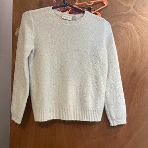 Sweater Children’s Place size 10 / 12 white sparkle girl’s sweater